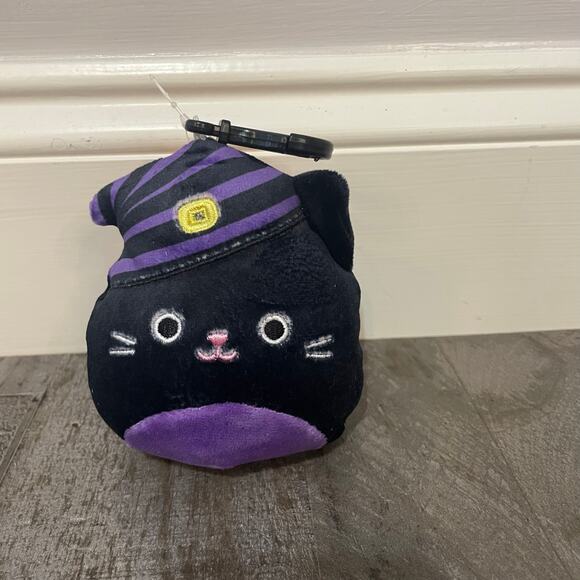 Squishmallow Halloween Autumn the Cat with Witch Hat  Kelly Toy Black NWT - Picture 2 of 9